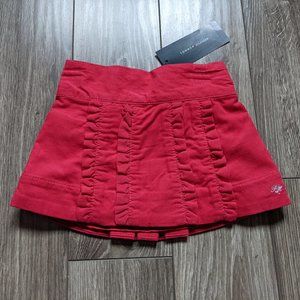 NWT Baby Girl (12M) - TOMMY HILFIGER Corduroy Pleated Skirt